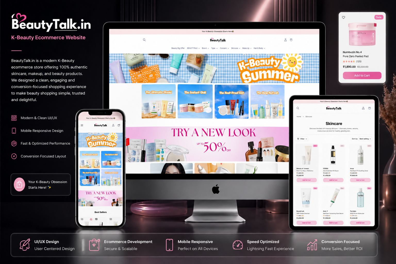BeautyTalk.in – Ecommerce Website