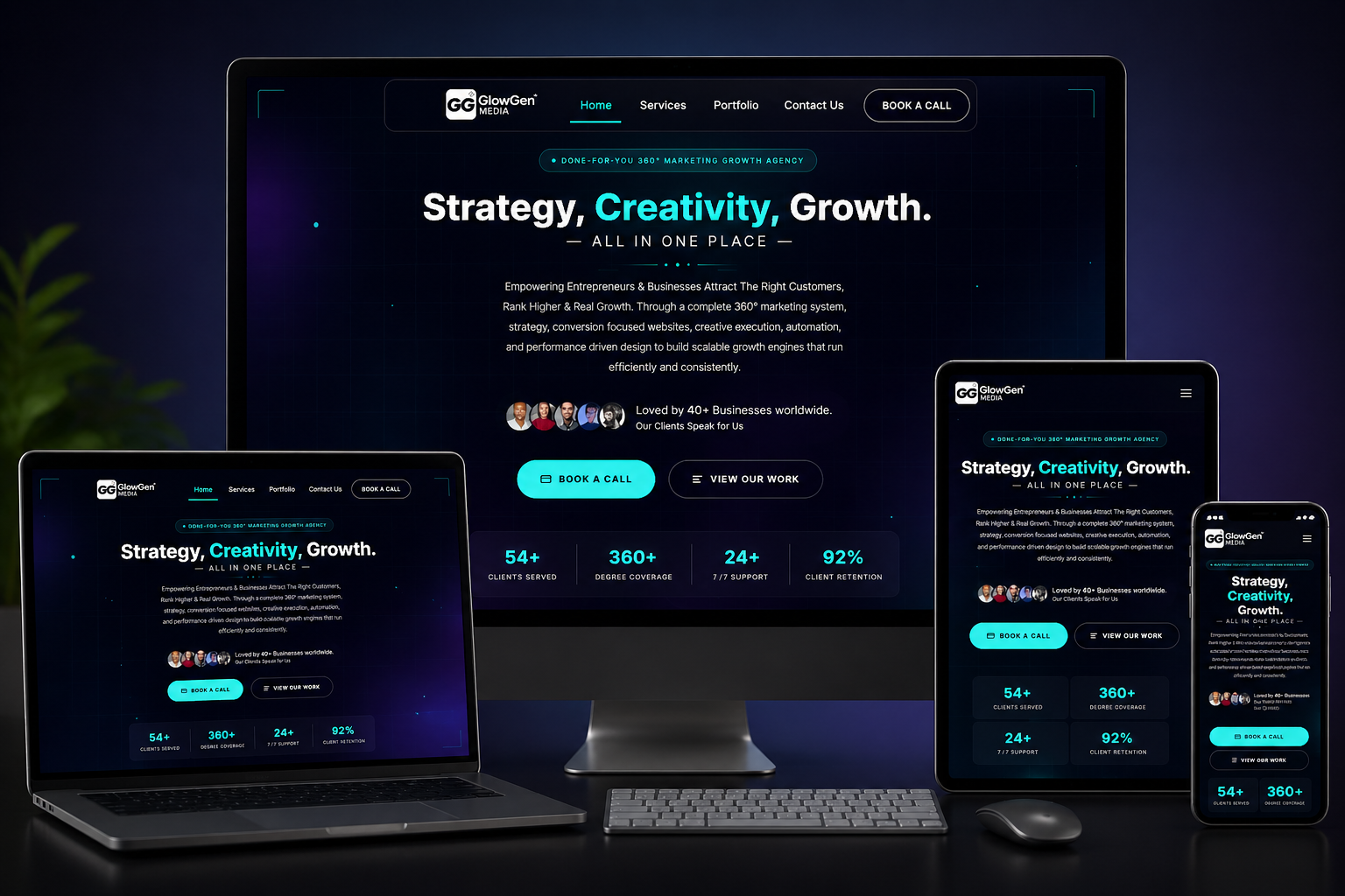 GlowGen Media – Digital Marketing Agency Website