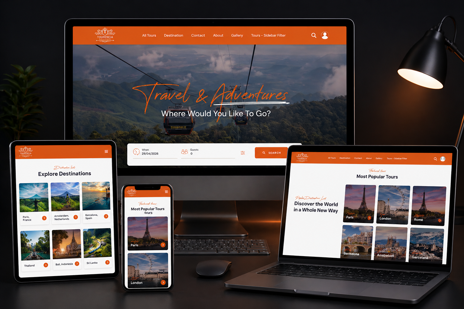 Tourencia – Travel & Tourism Website