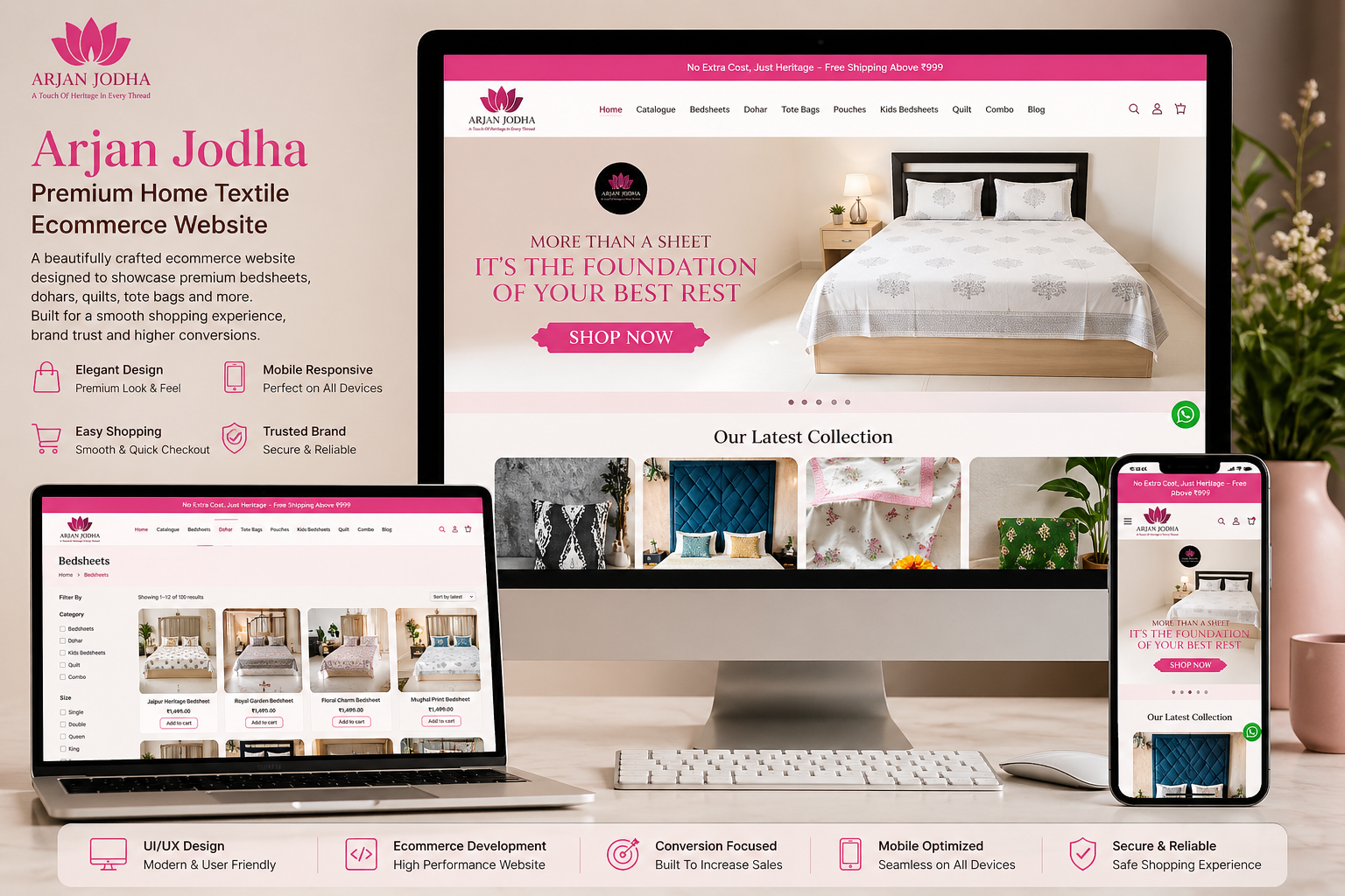 Arjan Jodha – Ecommerce Website