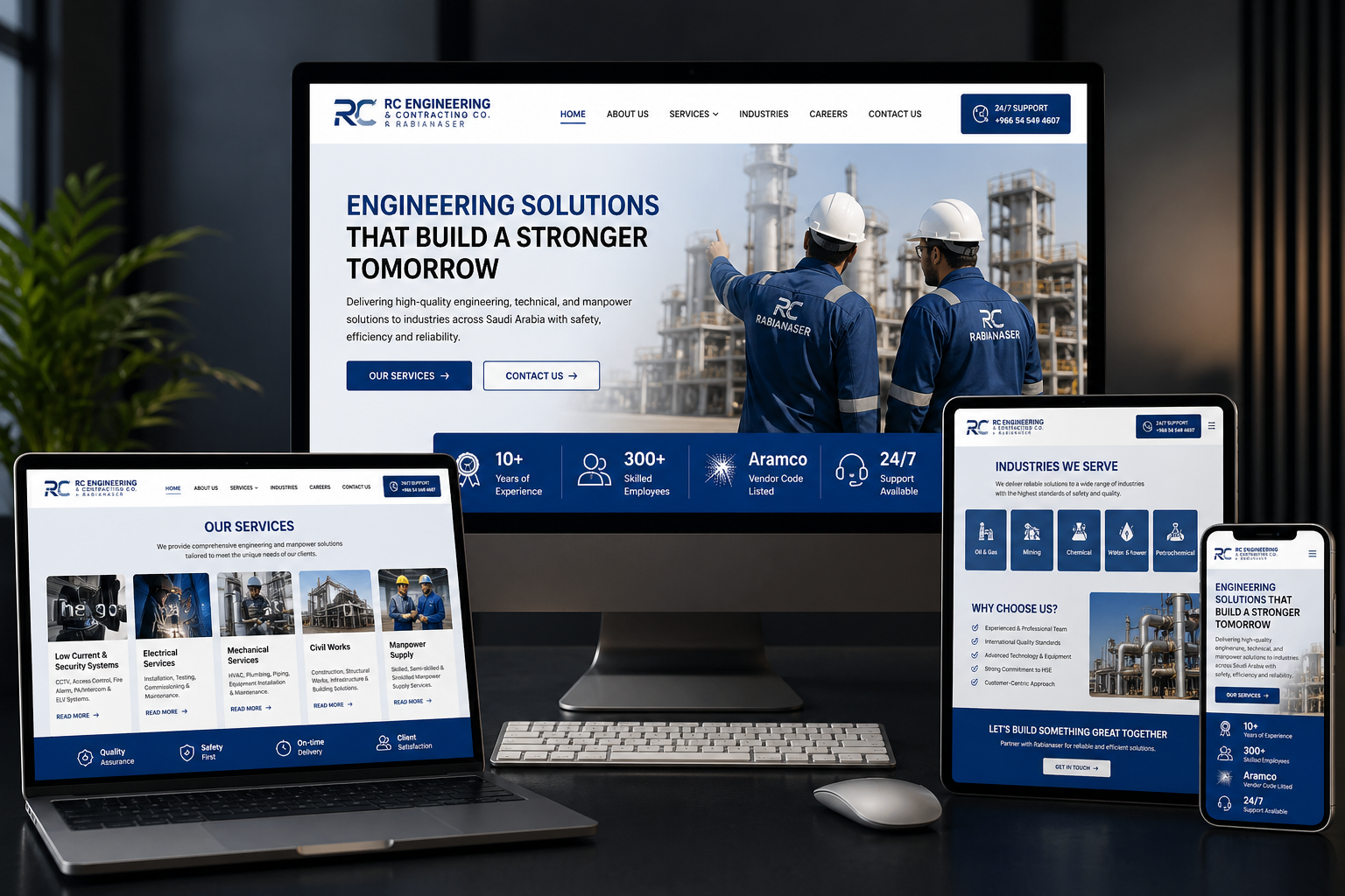 RC Engineering – Corporate Service Website